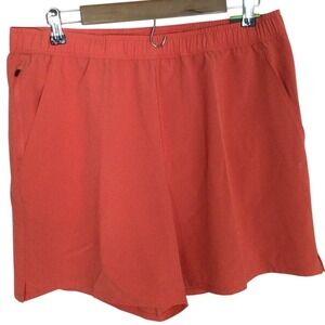 Mens DSG‎ Athletic Fit 6" Agility Woven Shorts Red Sun Size Large